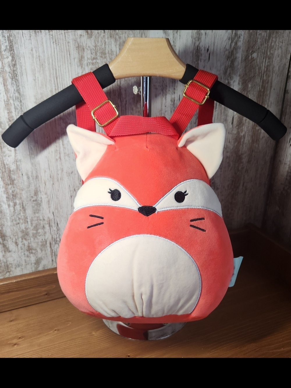 Like New Squishmallows Fifi The Fox Plush Backpack Mini Pocket Clean Soft Cute